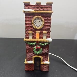 Dickens Collectables Towne Series Clock Tower 1995 Porcelain Christmas Vintage